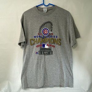 CHICAGO CUBS 2016 WORLD SERIES CHAMPIONS  ADULT SHORT SLEEVE TEE  T-SHIRT